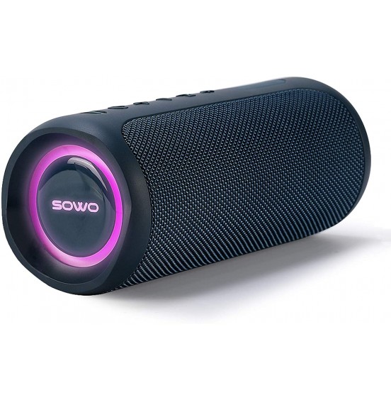 Portable Bluetooth Speaker with Subwoofer, 35W Bass Loud Speaker with Power Bank, IPX7 Waterproof, Wireless Stereo Pairing, 24H Playtime, Speaker with Lights for Outdoor Party, Camping - Black Portable Bluetooth Speaker with Subwoofer, 35W Bass Loud Speaker with Power Bank, IPX7 Waterproof, Wireless Stereo Pairing, 24H Playtime, Speaker with Lights for Outdoor Party, Camping - Black