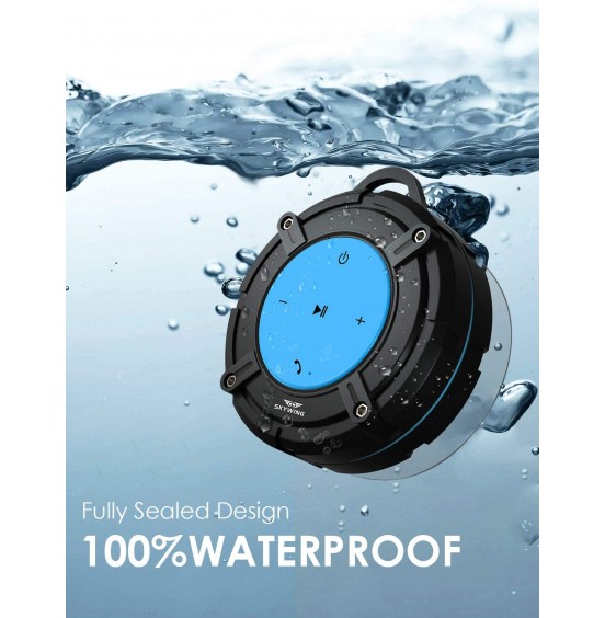 SKYWING Soundace S8 5W Shower Speaker Waterproof IPX7 Bluetooth Speaker with Suction Cup & Hook, 12H Playtime, Premium Portable Wireless Speaker for iPhone Phone Tablet Shower Beach Pool SKYWING Soundace S8 5W Shower Speaker Waterproof IPX7 Bluetooth Speaker with Suction Cup & Hook, 12H Playtime, Premium Portable Wireless Speaker for iPhone Phone Tablet Shower Beach Pool